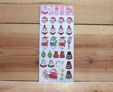Machiko Bunny Christmas Stickers