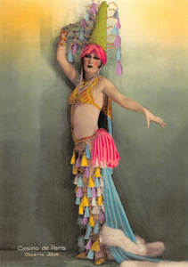Postcard | Oh la la Vintage French Showgirl