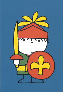 Nijntje Miffy Postcards | Daan als ridder