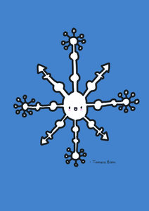 Tamara Boon Illustrations Postcard | Kawaii Snowflake