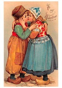 Victorian Valentine Postcard | A.N.B. - My valentine
