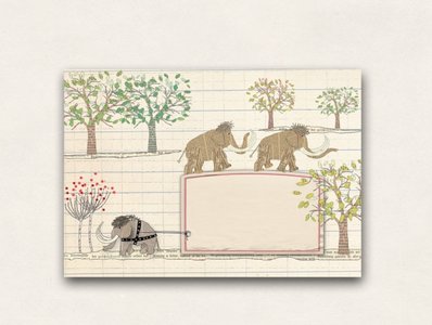 10 x Envelope TikiOno | Mammoths