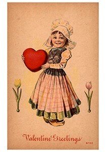 Victorian Valentine Postcard | A.N.B. - Valentine's greetings