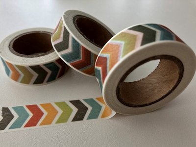 Washi Masking Tape | Coloured Chevron