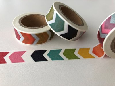 Washi Masking Tape | Thick Rainbow Chevron