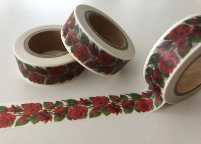 Washi Masking Tape | Red Roses