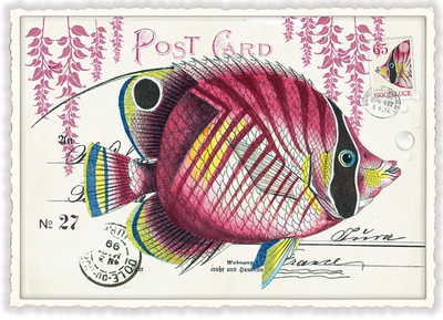 PK 662 Tausendschön Postcard | Fisch Rosa