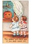 Victorian Halloween Postcard | A.N.B. - The goblins will catch you if you don't watch out