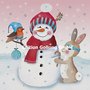 Sandra Brezina Postcard Christmas | Snowman