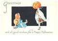 Victorian Halloween Postcard | A.N.B. - Halloween greetings