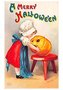 Victorian Halloween Postcard | A.N.B. - A merry halloween