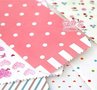 Natural Pattern Envelopes (White Dots on Pink)