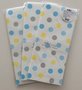 Natural Pattern Envelopes (White with Blue/Yellow/Grey Dots)
