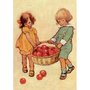 Postcard | Collecting Apples