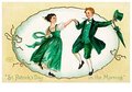 Victorian Postcard | A.N.B. - St. Patrick's Day in the morning