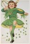 Victorian Postcard | A.N.B. - St. Patrick's Day Juvenile Girl