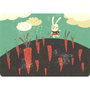 Postcard Gutrath Verlag | Little rabbit and carrot field