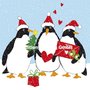 Carola Pabst Postcard Christmas | Penguins