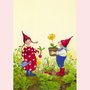 Postcard Daniela Drescher | Pippa en Pelle in de lentetuin