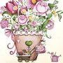 Sabina Comizzi Postcard | Bunch of flowers