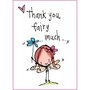Juicy Lucy Designs Tiny Card - "Thank you fairy much!" 