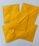Set of 5 Envelopes 145x145 - ocher yellow