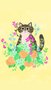 Postcard | Flower Kitty YELLOW