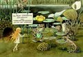 Elsa Beskow Postcard | Solägget (frogs)