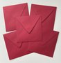 Set of 5 Envelopes 145x145 - Rosso