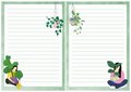A5 Crazy Plant Lady Notepad - Double Sided - by Zoi-Zoi