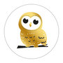 5 Stickers | Owl (Gold Foil)