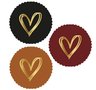 6 Stickers | Golden Heart Autumn Mix