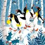 Caroline Bonne-Müller Postcard Christmas | Penguins