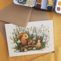 Postcard from Esther Bennink - Visiting the rabbit family