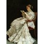 Postcard | Reading Woman, 1865