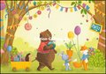 Tatjana Beimler Dubbele Kaart | Happy Birthday (animals)