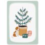Postcard LittleLeftyLou | Christmas Tree Dog