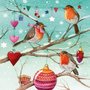 Postcard Kristiana Heinemann | robins on winter branches