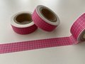 Washi Masking Tape | Pink with white Grid