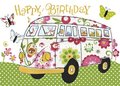 Carola Pabst Postcard | Happy Birthday (Bus)
