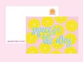 Postcard Only Happy Things | Squeeze the day lemons