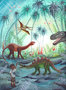 Postcard Bijdehansje | Dino Adventure