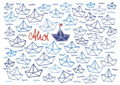 Search Postcard | Ahoi (Paper Boats)