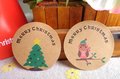 Sealing Stamp Stickers X-mas | Owl and Christmas Tree
