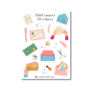 A5 Stickersheet stationery - Only Happy Things