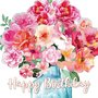 Sabina Comizzi Postcard | Happy Birthday (Flowers)