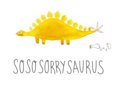 Postcard | So so sorry saurus (Dino)