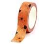 Halloween Washi Masking Tape | Orange with Spiders and Spiderwebs
