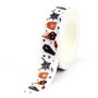 Halloween Washi Masking Tape | White with coffins and skeletons