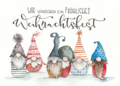 Annett Wötzel Postcard | Fröhliches Weihnachtsfest (Wichtel)